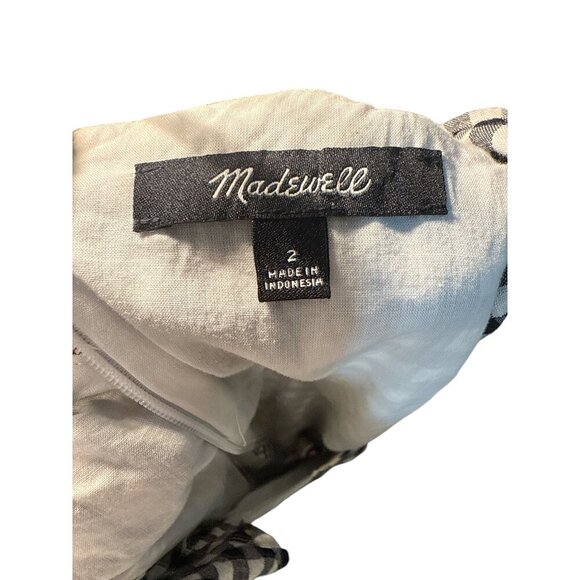 Madewell Multi-Color Gingham Checker Board Cap Sleeve Dress Size 2 EUC - Picture 5 of 6